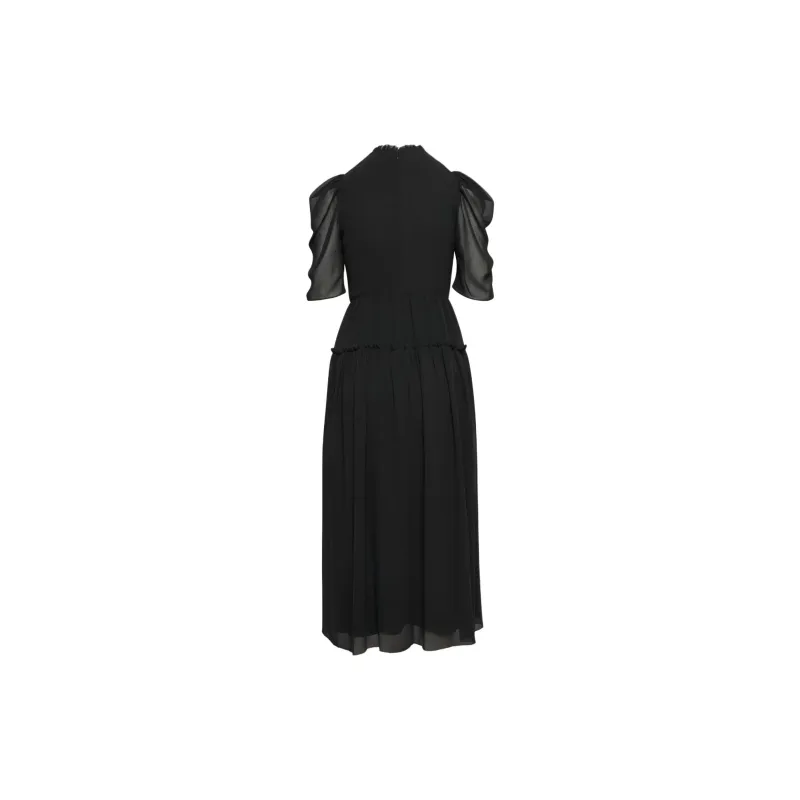 ARITZIA Wilfred Parlour Dress Short-Sleeved Dresses Women's BLACK/Black-1