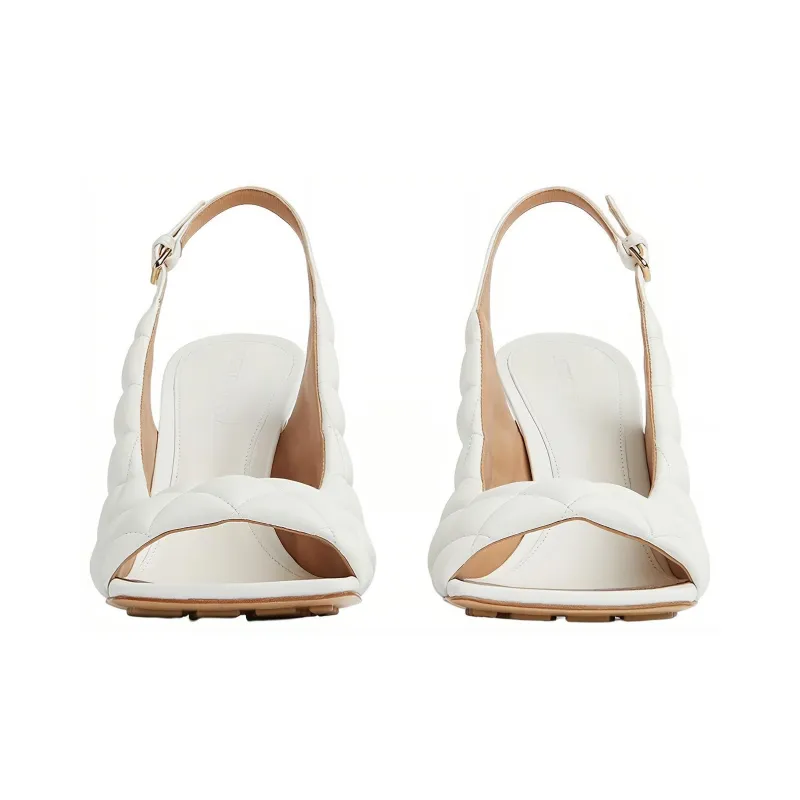 Bottega Veneta Padded Strap Sandals Women's White-2
