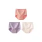 D Set-High-Rise Pastoral Style-Purple+White+Pink (3 Pack)