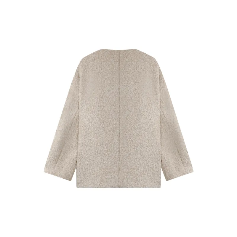THE SEA LIFE Velvet feel Coat Women's Tea Brown-1