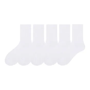 COTTON CHEESE Mid-Calf Socks Unisex 5 Pack