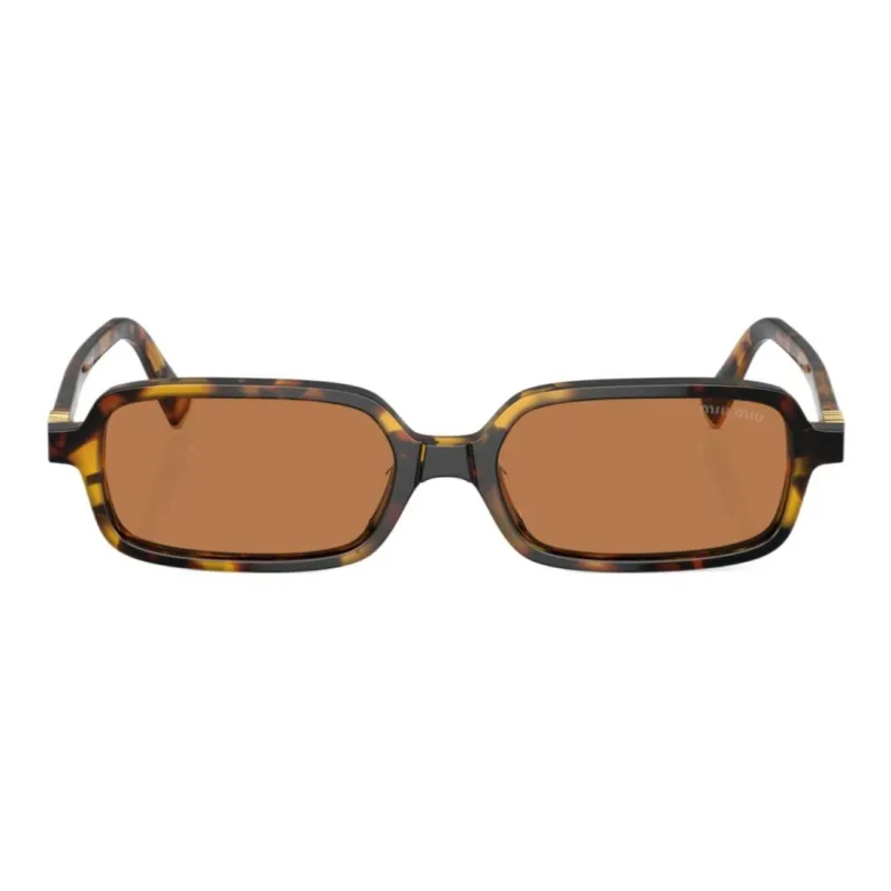 MIU MIU Tortoiseshell effect Rectangle frame Sunglasses-1