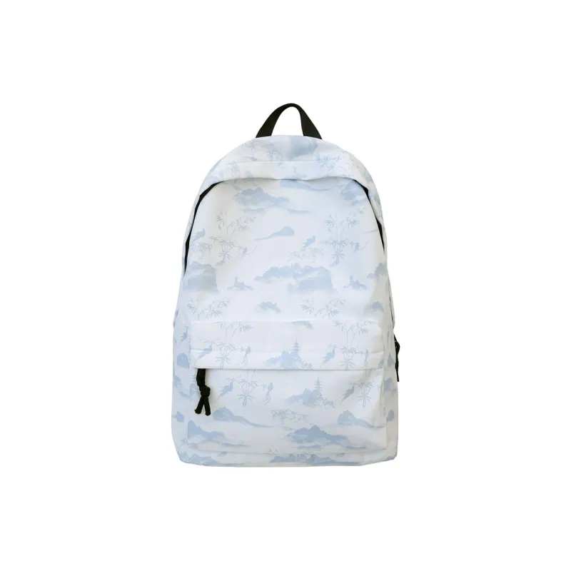 KAKAXI Nylon Backpack Unisex Black/Pink/Blue-7