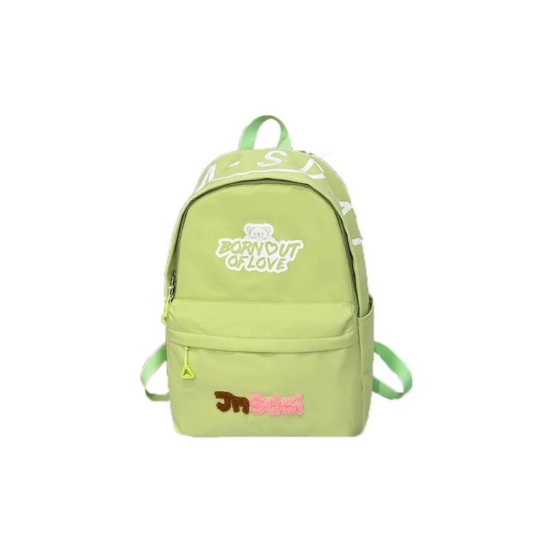 KAKAXI Nylon Backpack Black/White/Yellow/Green/Pink-6