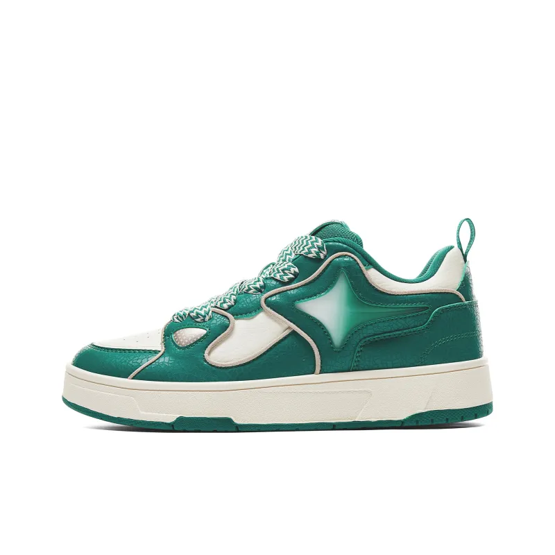 PEAK Skateboard Shoes Men Low Top Peace Green-0