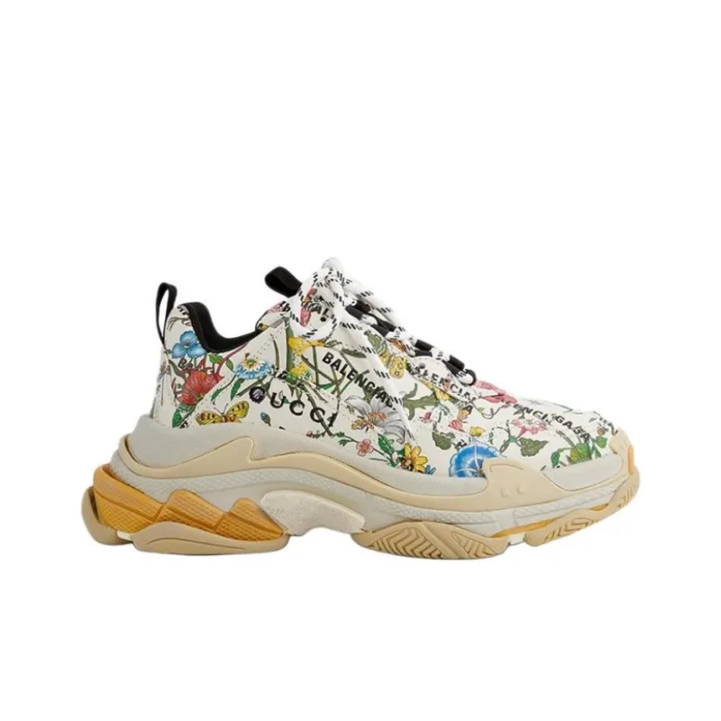 Balenciaga Gucci X Balenciaga Triple S Sneaker 'The Hacker Project Floral'-1
