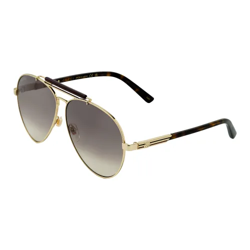 GUCCI Pilot Frame Sunglasses