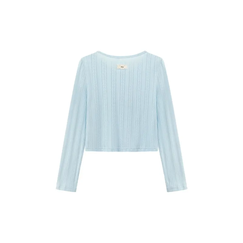 CHUU Cropped Coats Women's Blue-1
