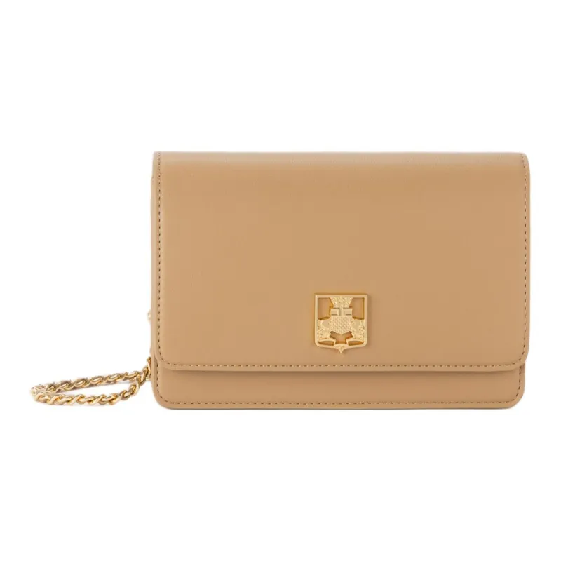 Elisabetta Franchi Polyester Crossbody Bag, Shoulder Bag Women's Camel-0