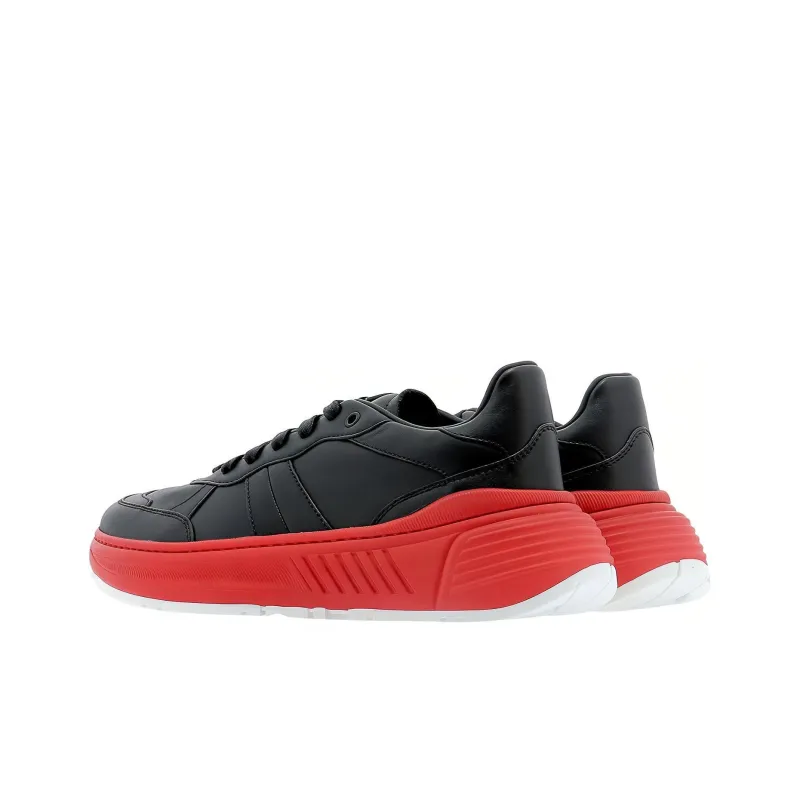Bottega Veneta Speedster Athletic Shoes Men's Black Red-3