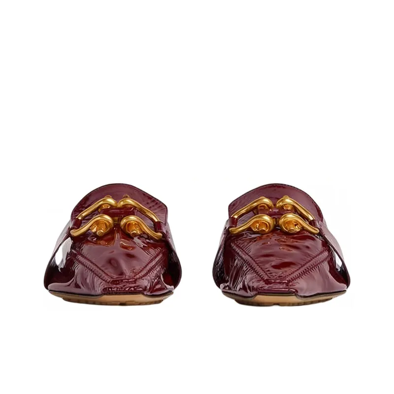 Bottega Veneta Abrasion Resistant Closed Toe Slippers Women's Brown-1