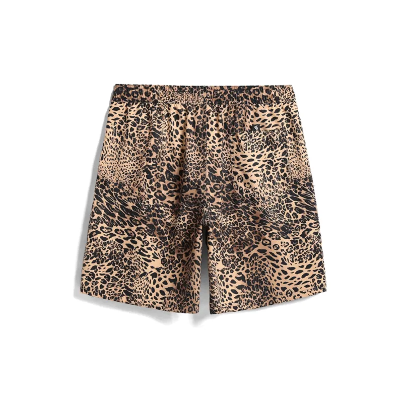 GAILANG Beach Shorts Men's Leopard Print Multicolor-1