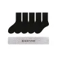 5 Pack (Crew Black 5)[Mesh Cut Bottom]