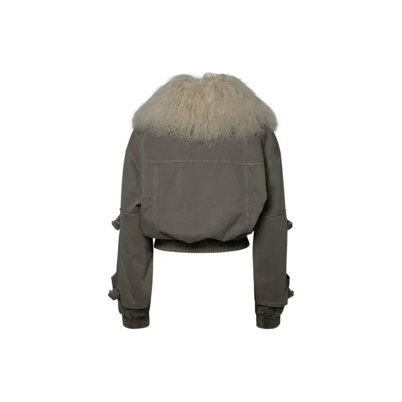 Blumarine Denim Jacket Women's Light Brown-1