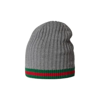 GUCCI Web Detailed Knitted Beanie