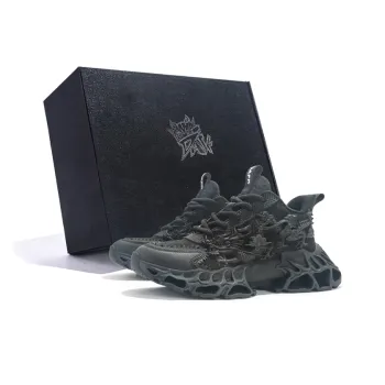 DAFK Wear Resistant Breathable Support Height Increasing High Top Chunky Sneakers Men's