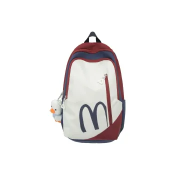 Huangmu Nylon Student Backpack Laptop Bag Regular Unisex Multicolor