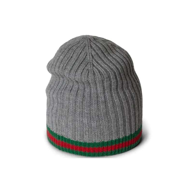 GUCCI Web Detailed Knitted Beanie-1