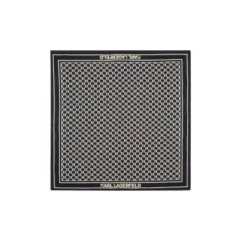 KARL LAGERFELD / Karl Lagerfeld Jeans Monogram print Silk Scarf