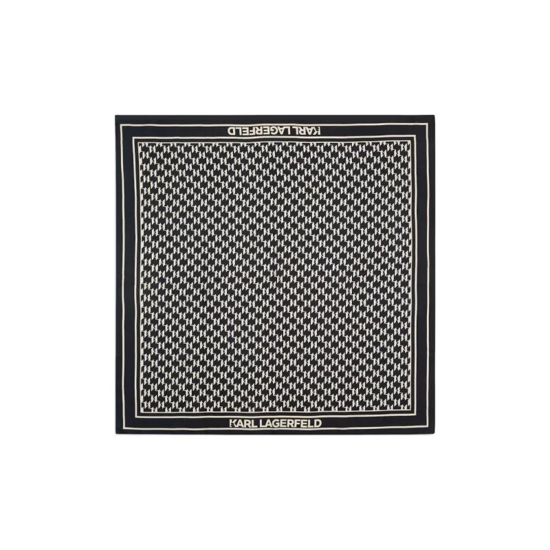 KARL LAGERFELD / Karl Lagerfeld Jeans Monogram print Silk Scarf-0