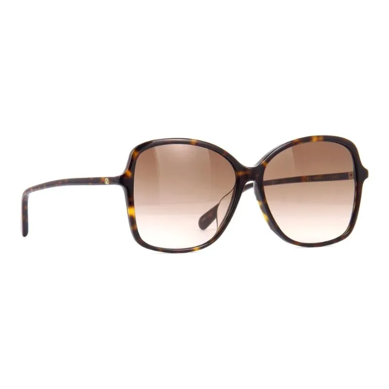 GUCCI Acetate Butterfly Sunglasses Women's Tortoiseshell-2