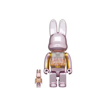 BE@RBRICK MY FIRST NY@BRICK B@BY 100％ & 400％ PINK GOLD #2