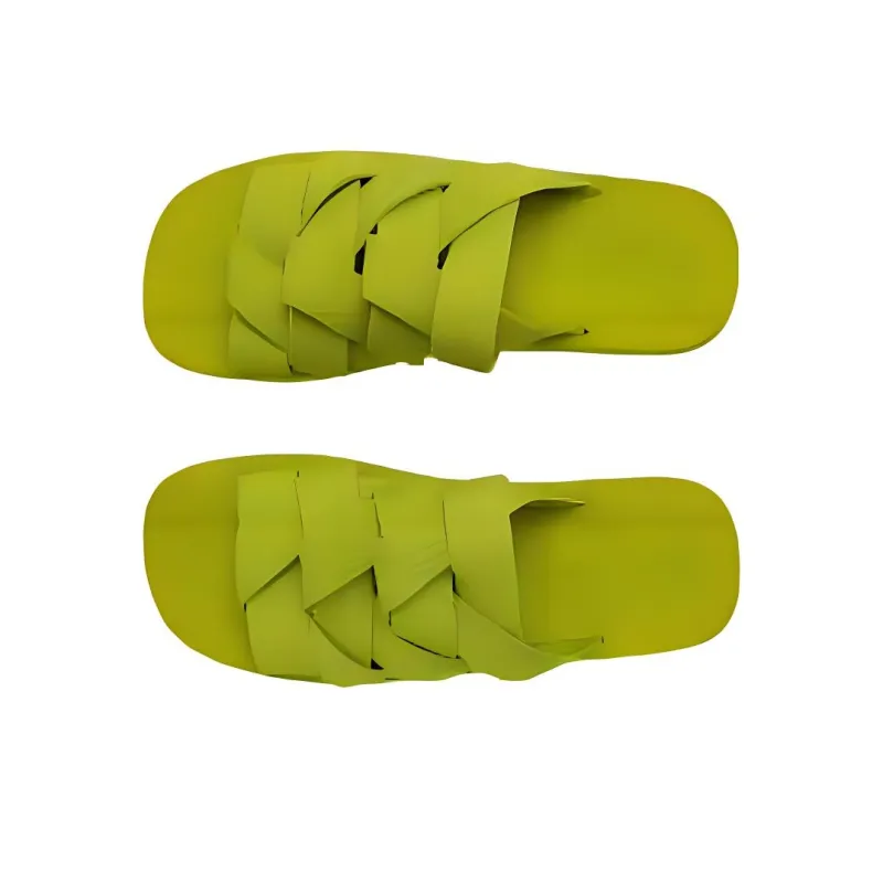 Bottega Veneta Plat Stylish Sandal Men's Green-3