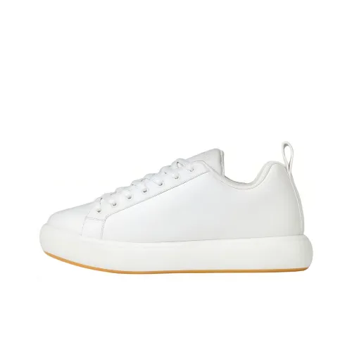 Bottega Veneta Pillow Skateboard Shoes Men Low-Top White