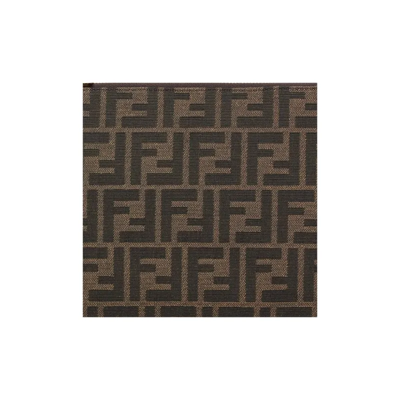 FENDI Jacquard Wallet Medium Size Women's Brown-3