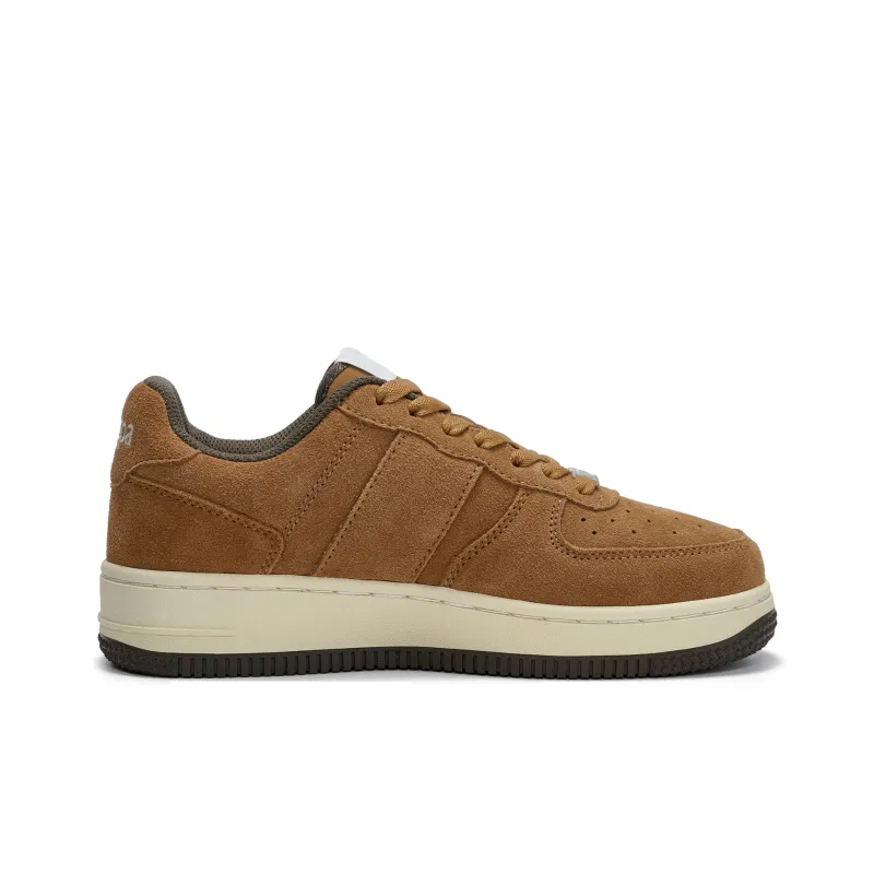 Kappa Back to Back Anti Slip Wear Resistant Low Top Skateboard Shoes Unisex Chestnut Brown-1