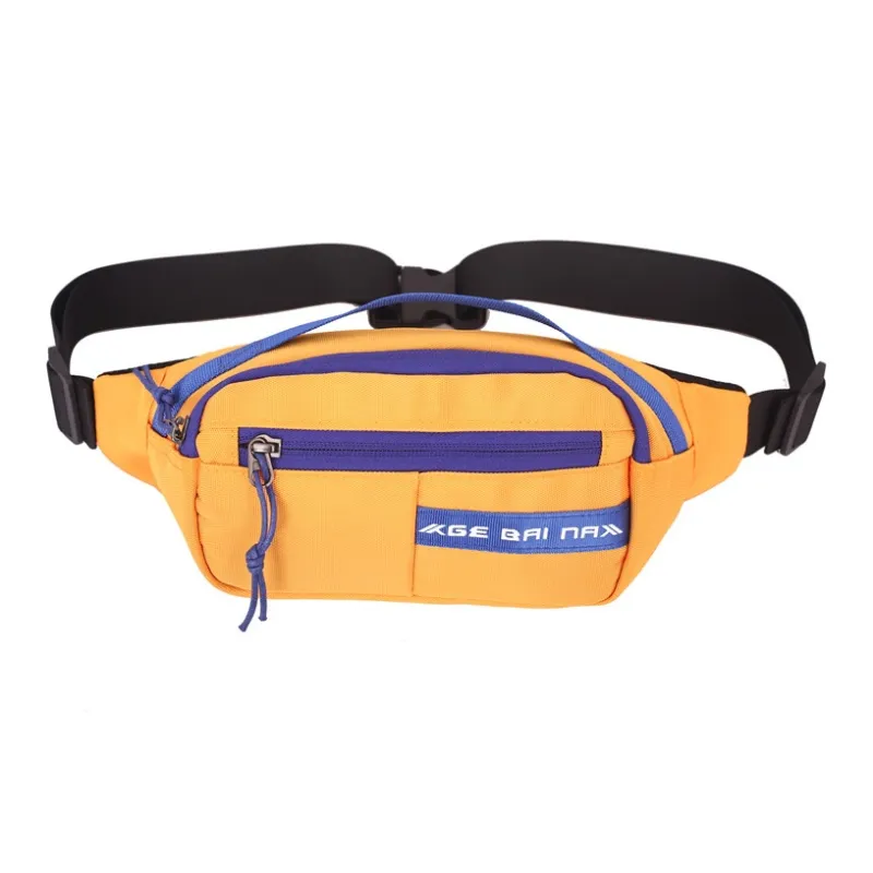 OURFUN Nylon Sling Bag Unisex Orange Yellow/Light Gray/Black/Yellow/Green/Blue-0