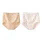 E Set-High-Rise Pastoral Style-White+Apricot (2 Pack)