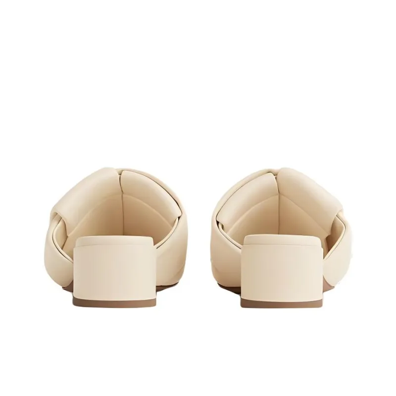 Bottega Veneta Stretch Casual Slippers Women's Ecru-4