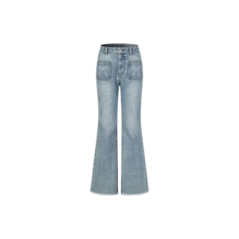Three Quarters Jeans Women's Blue-0