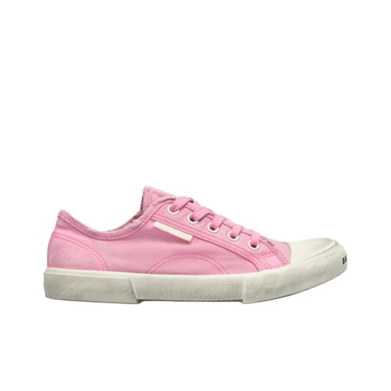 Balenciaga Paris Low Top Sneakers 'Washed Pink Cotton And White Rubber' Women's-1