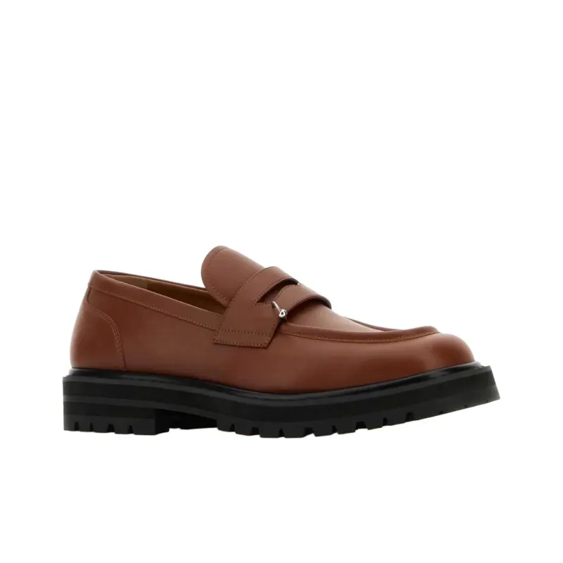 MARNI Ring Embellishment Square Toe Loafers-2