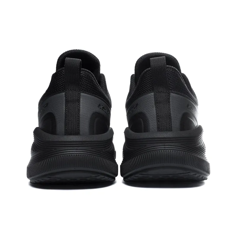 XIDELONG Breathable Anti Rollover Low Top Impact Resistant Shock Absorption Support Running Shoes Unisex Night Black-3