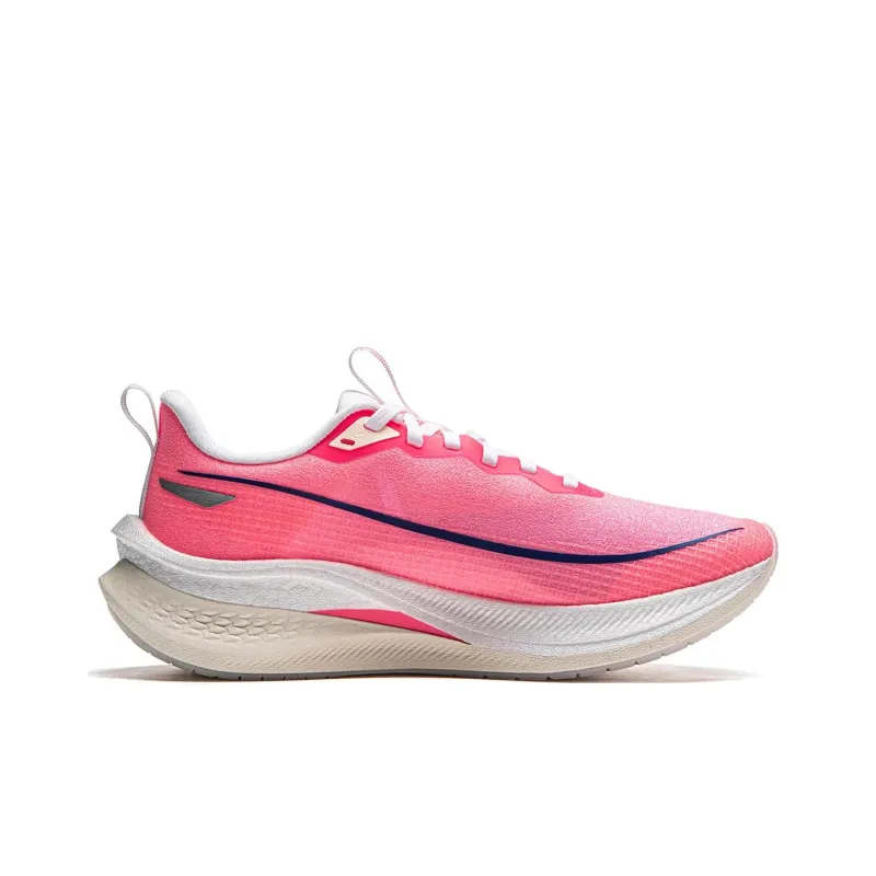 LiNing Red Hare 7 Pro Cushioned Slip Resistant Abrasion Resistant Low Top Casual Running Shoes Women's Fluorescent Pink-1