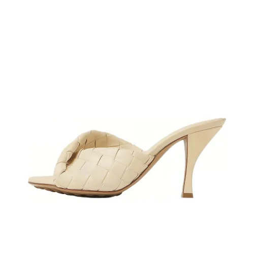 Bottega Veneta Slide Slippers 8cm Women's White