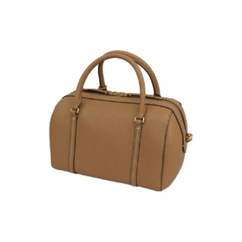 TORY BURCH Leather Shoulder Bag, Crossbody Bag, Handbag Trumpets Women's Camel-3