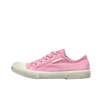 Balenciaga Paris Low Top Sneakers 'Washed Pink Cotton And White Rubber' Women's