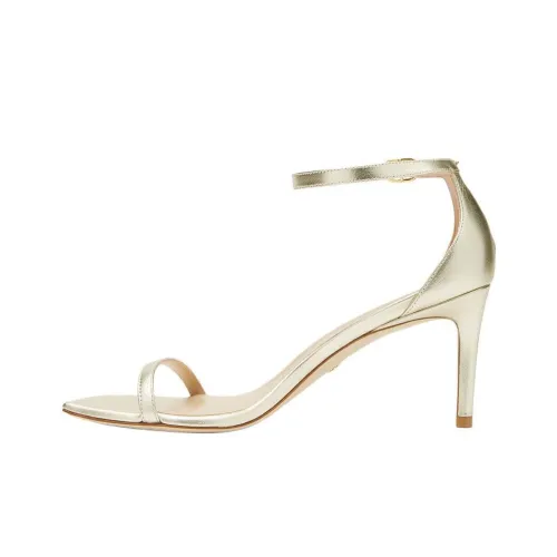 Stuart Weitzman/SW Udistcurve One Strap Sandals 7.5cm Women's Platinum