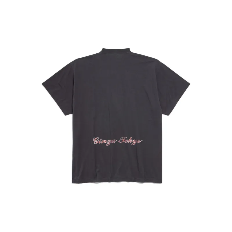 Balenciaga SS24 T Shirt Loose Fit Style Men's Black-1