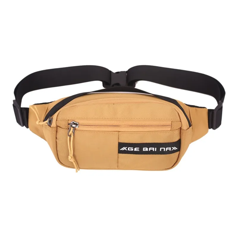 OURFUN Nylon Sling Bag Unisex Orange Yellow/Light Gray/Black/Yellow/Green/Blue-7