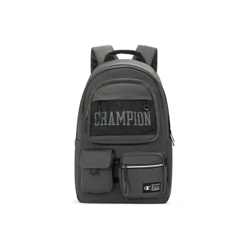 Champion Fabric Backpack Tubas Unisex Gray Camel