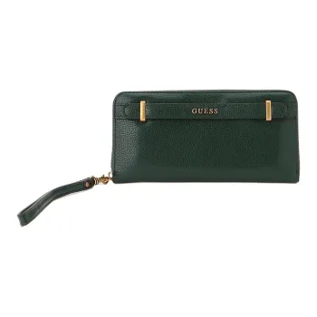 GUESS Polyurethane Clutches Wallets Women's Green