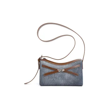 BELLE Artificial Leather Crossbody Bag Medium Size Women's Multicolor