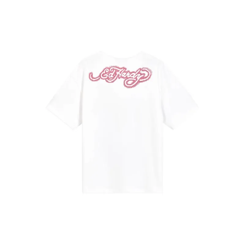 Ed Hardy T Shirts Women's White-1