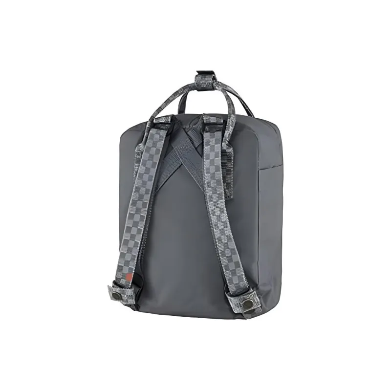 Fjallraven Polyester Backpack Mini Unisex Super Gray/Checkerboard-4