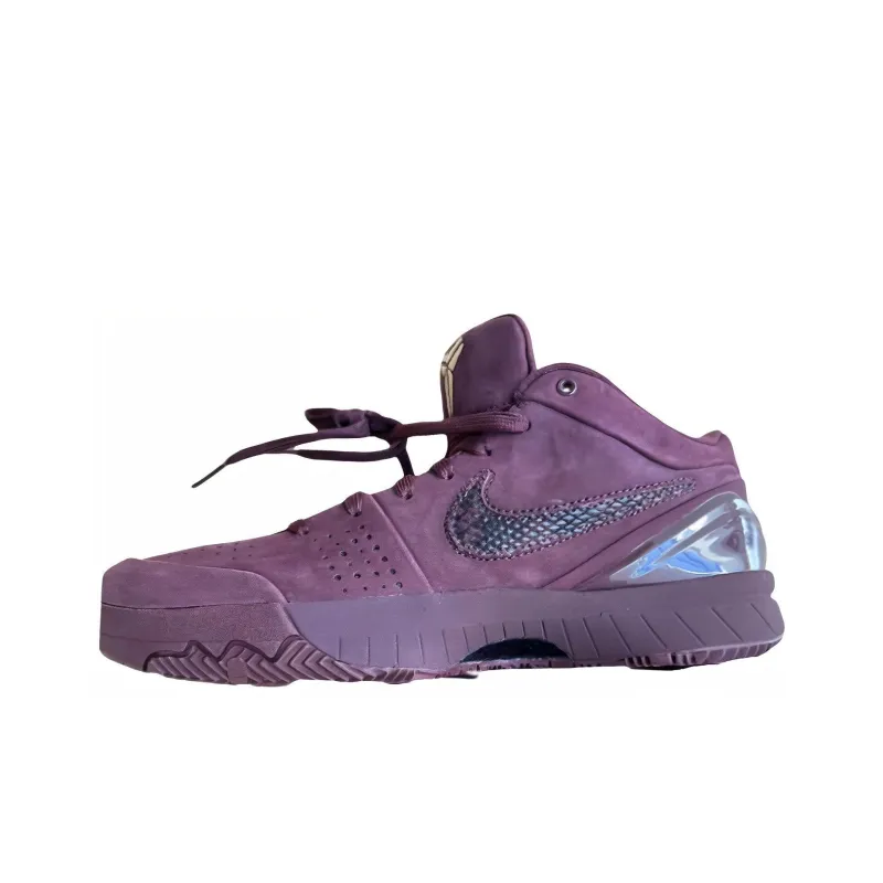 Nike Zoom Kobe 4 Cushioning Anti Slip Wear Resistant Breathability Low Top Running Shoes Men's Russet-0